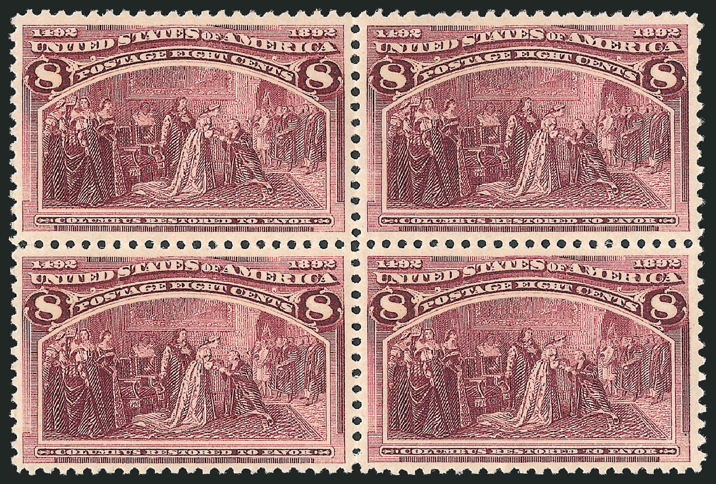 US Stamps Value Scott #236 - 1893 8c Columbian Exposition. Robert Siegel Auction Galleries, Dec 2012, Sale 1037, Lot 1824