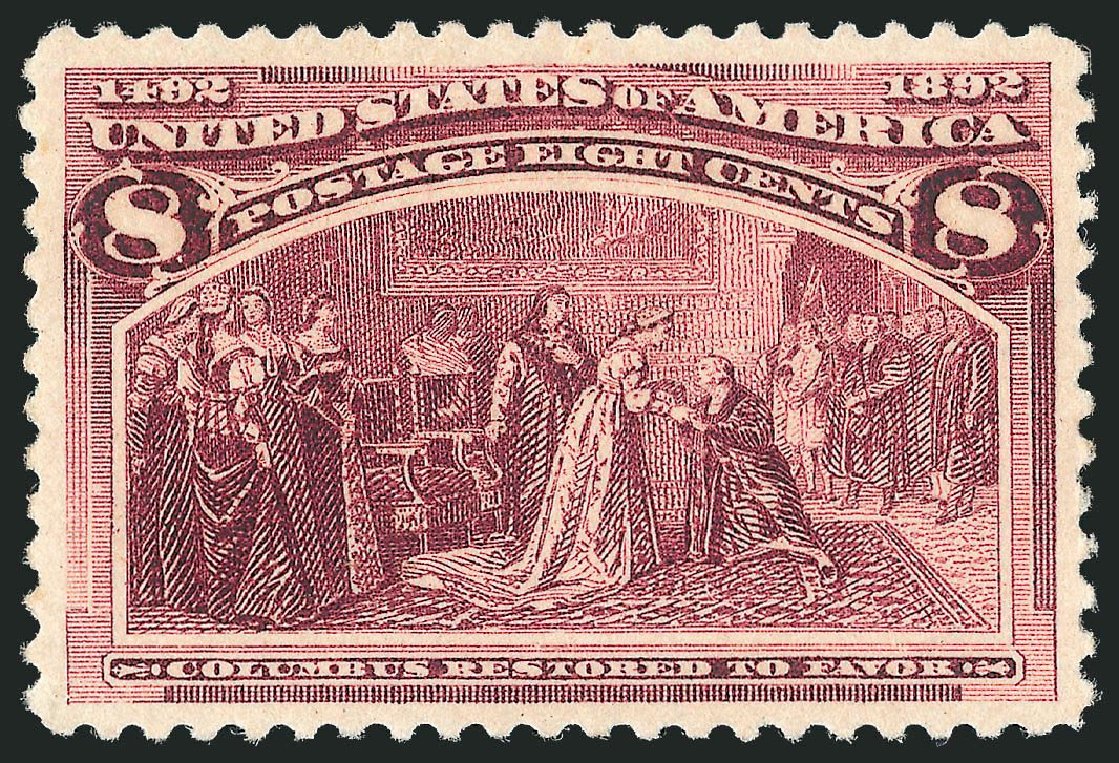 Value of US Stamps Scott # 236: 8c 1893 Columbian Exposition. Robert Siegel Auction Galleries, Mar 2013, Sale 1040, Lot 1485