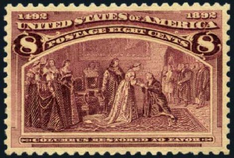 Costs of US Stamp Scott Catalogue # 236: 1893 8c Columbian Exposition. Harmer-Schau Auction Galleries, Jan 2013, Sale 96, Lot 502