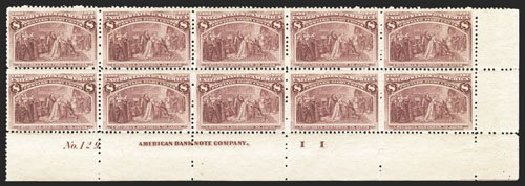 Cost of US Stamps Scott Catalogue #236 - 8c 1893 Columbian Exposition. Spink Shreves Galleries, Mar 2013, Sale 142, Lot 232