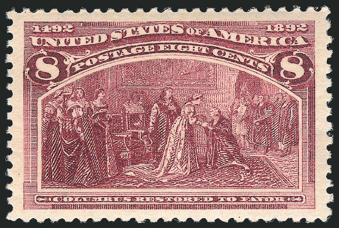 US Stamps Value Scott #236 - 8c 1893 Columbian Exposition. Robert Siegel Auction Galleries, Nov 2012, Sale 1034, Lot 216