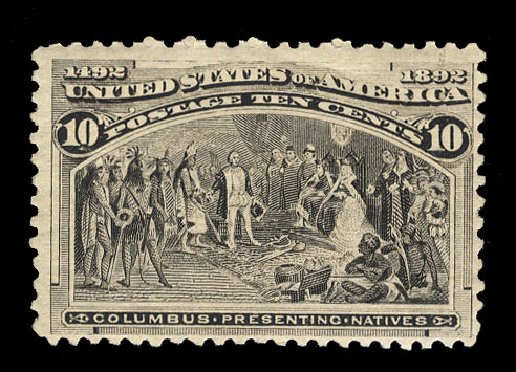 Price of US Stamp Scott Cat. 237: 10c 1893 Columbian Exposition. Cherrystone Auctions, Mar 2015, Sale 201503, Lot 27