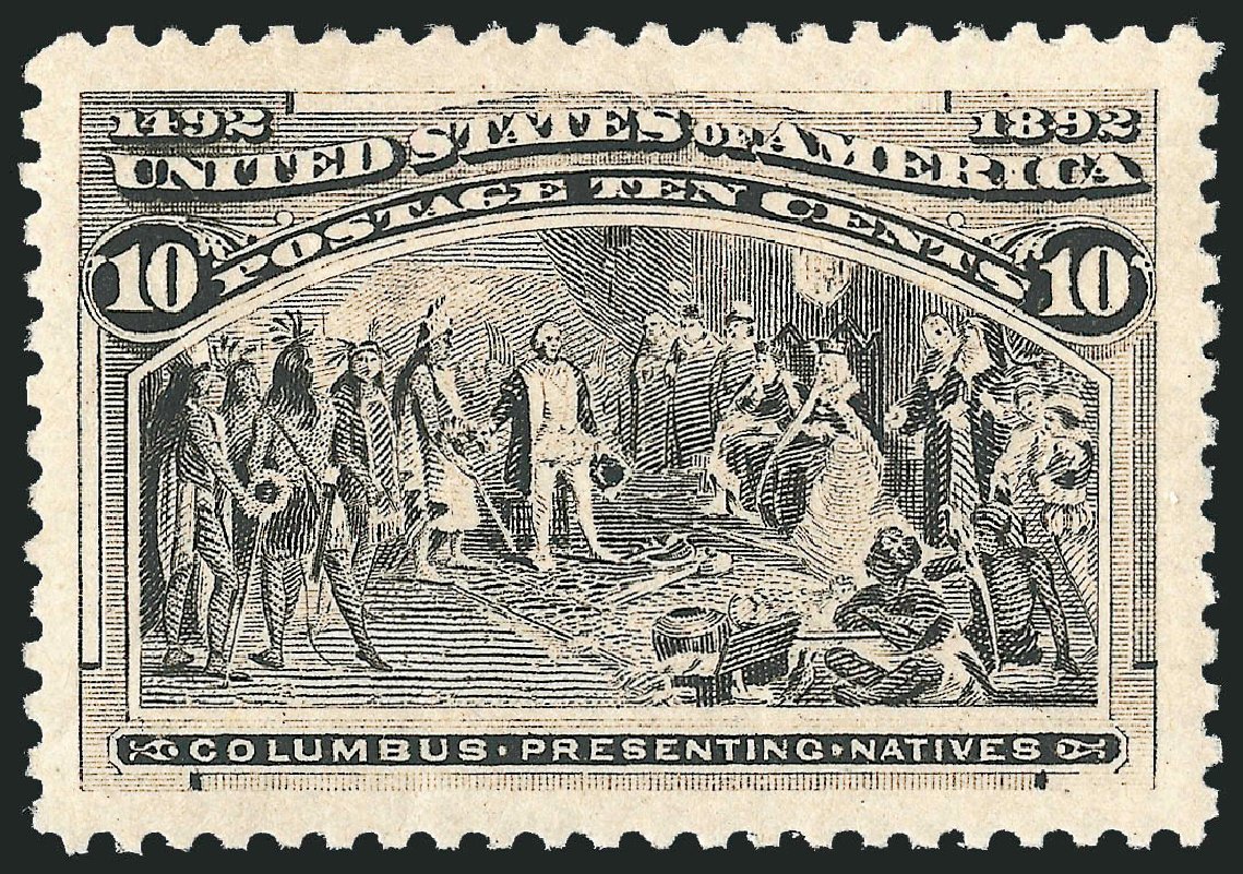 Price of US Stamp Scott Cat. 237: 1893 10c Columbian Exposition. Robert Siegel Auction Galleries, Nov 2012, Sale 1034, Lot 217