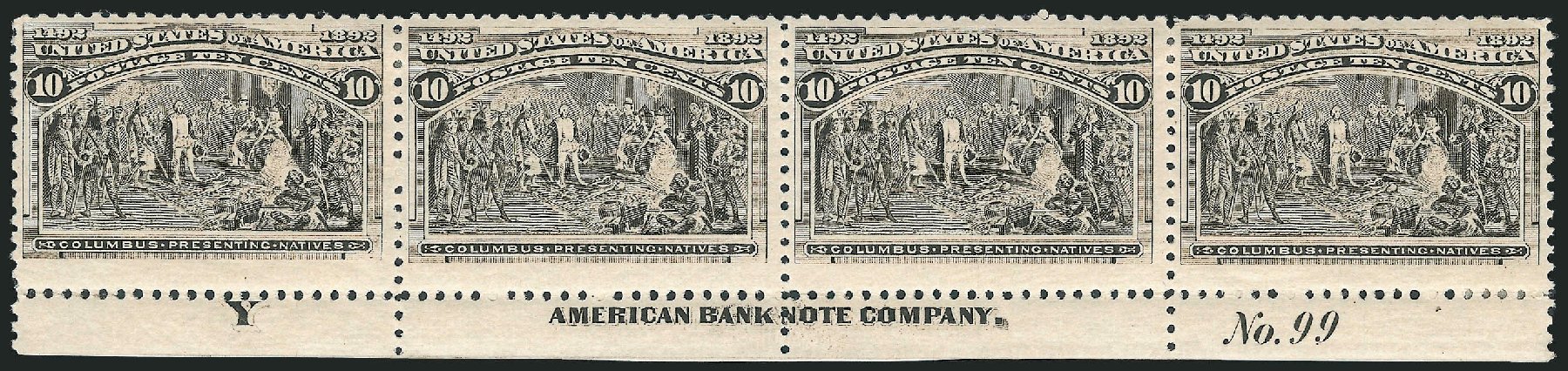 US Stamp Values Scott Cat. 237: 10c 1893 Columbian Exposition. Robert Siegel Auction Galleries, Dec 2012, Sale 1037, Lot 1827