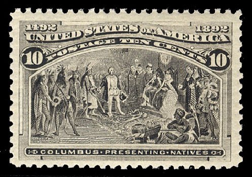 Price of US Stamps Scott Cat. #237: 10c 1893 Columbian Exposition. Cherrystone Auctions, Apr 2010, Sale 201004, Lot 198
