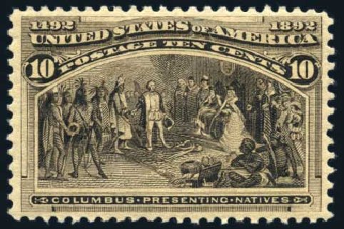 Value of US Stamp Scott Catalogue # 237: 10c 1893 Columbian Exposition. Harmer-Schau Auction Galleries, Jun 2008, Sale 78, Lot 1418
