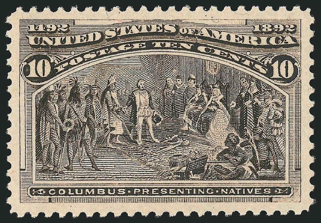 Cost of US Stamps Scott Catalogue 237: 1893 10c Columbian Exposition. Robert Siegel Auction Galleries, Mar 2012, Sale 1019, Lot 548