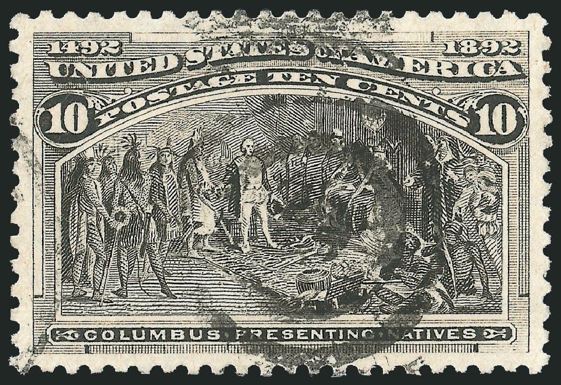Costs of US Stamps Scott #237 - 10c 1893 Columbian Exposition. Robert Siegel Auction Galleries, Nov 2013, Sale 1061, Lot 3698