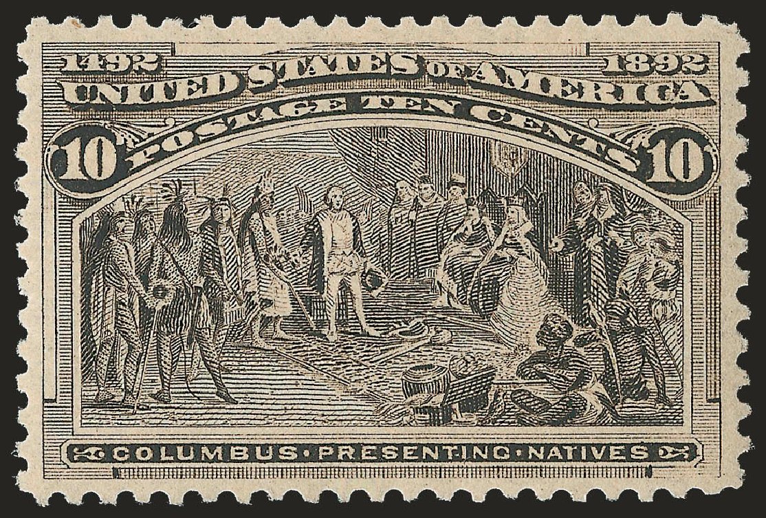 Prices of US Stamps Scott Catalogue 237: 1893 10c Columbian Exposition. Robert Siegel Auction Galleries, Jun 2009, Sale 975, Lot 1518