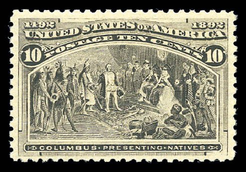 US Stamps Value Scott Catalog 237 - 10c 1893 Columbian Exposition. Matthew Bennett International, Sep 2010, Sale 333, Lot 3649