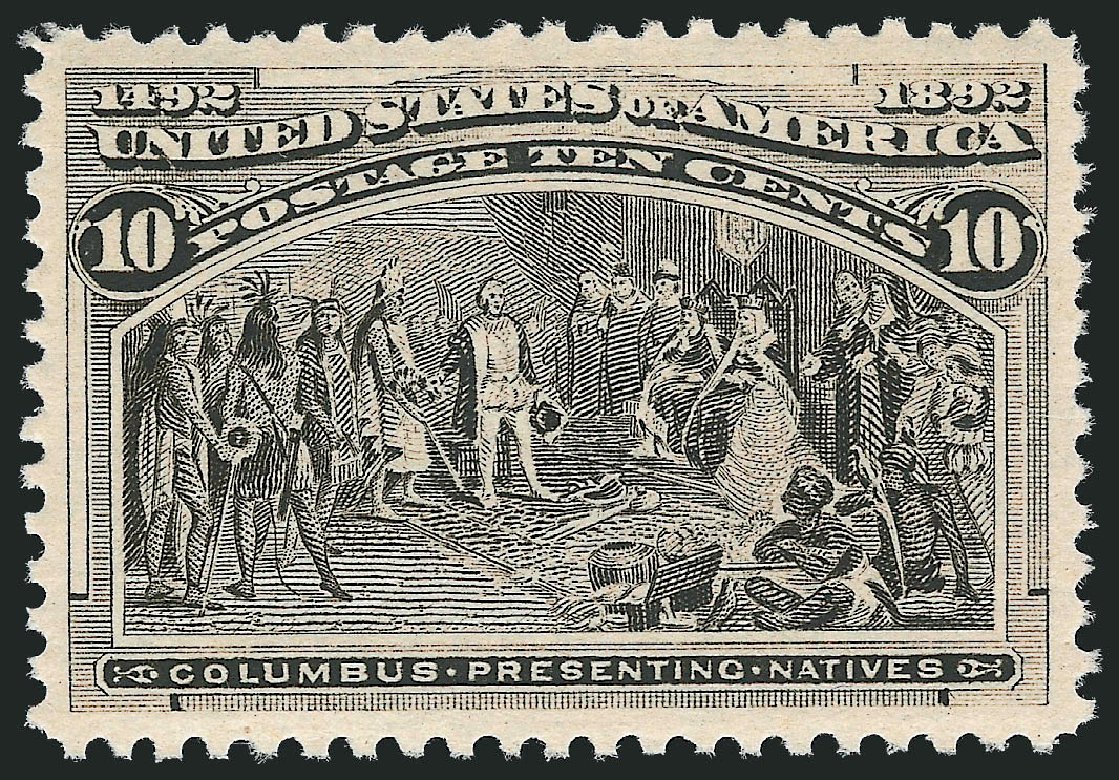 US Stamp Price Scott Cat. #237 - 1893 10c Columbian Exposition. Robert Siegel Auction Galleries, Oct 2011, Sale 1014, Lot 1499