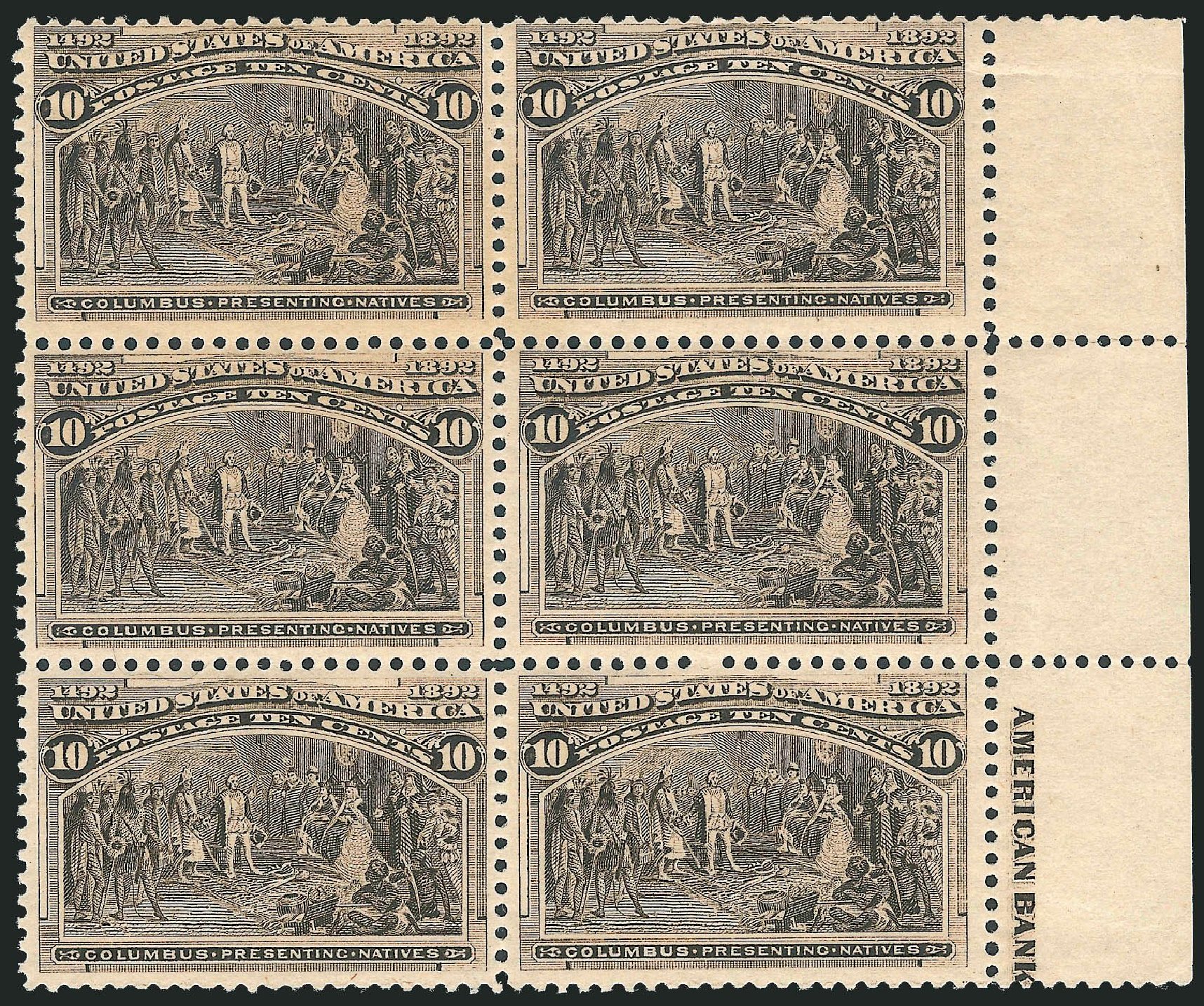 US Stamp Price Scott Cat. #237: 10c 1893 Columbian Exposition. Robert Siegel Auction Galleries, Mar 2013, Sale 1040, Lot 1540
