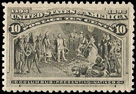 US Stamp Prices Scott 237: 10c 1893 Columbian Exposition. Regency-Superior, Jan 2015, Sale 109, Lot 901