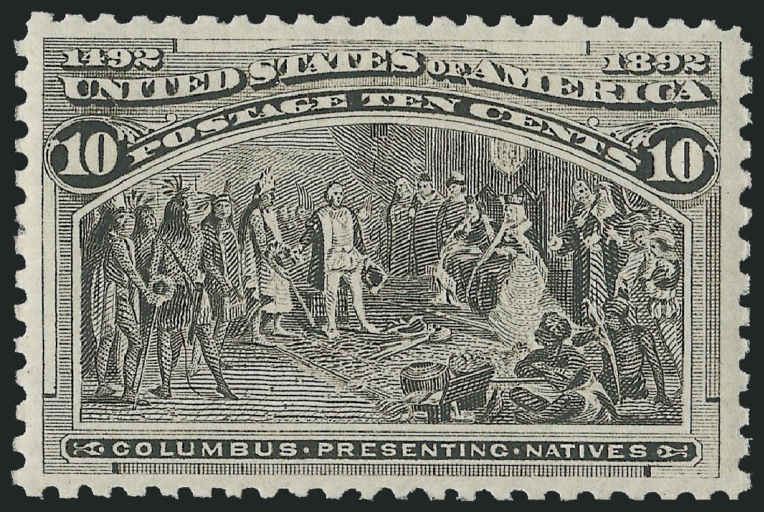 US Stamps Value Scott Catalogue # 237: 10c 1893 Columbian Exposition. Robert Siegel Auction Galleries, Jun 2011, Sale 1011, Lot 591