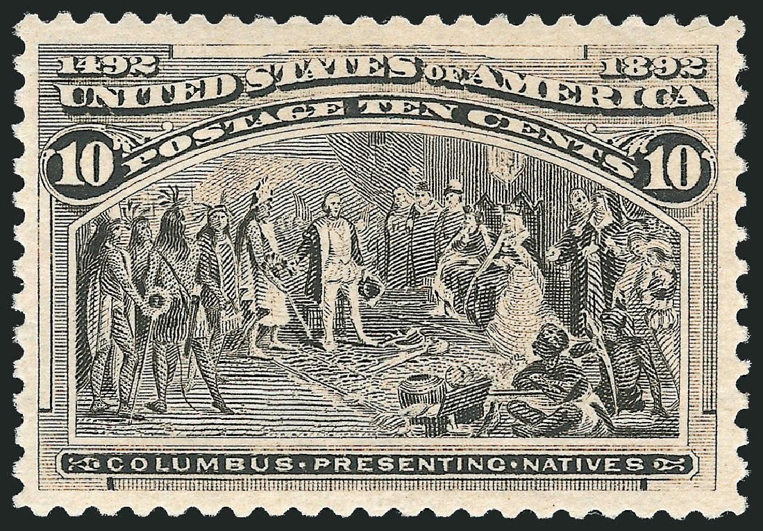 Costs of US Stamp Scott Cat. #237 - 1893 10c Columbian Exposition. Robert Siegel Auction Galleries, Dec 2011, Sale 1017, Lot 621