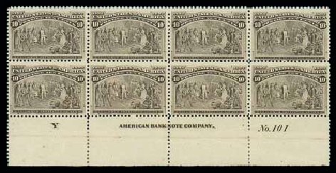 Price of US Stamp Scott #237: 1893 10c Columbian Exposition. Matthew Bennett International, Jun 2007, Sale 319, Lot 1254