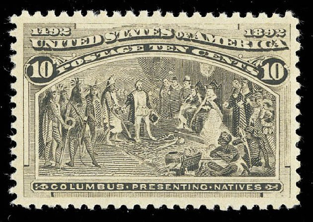 US Stamp Value Scott Catalog 237 - 1893 10c Columbian Exposition. Matthew Bennett International, Sep 2012, Sale 346, Lot 744