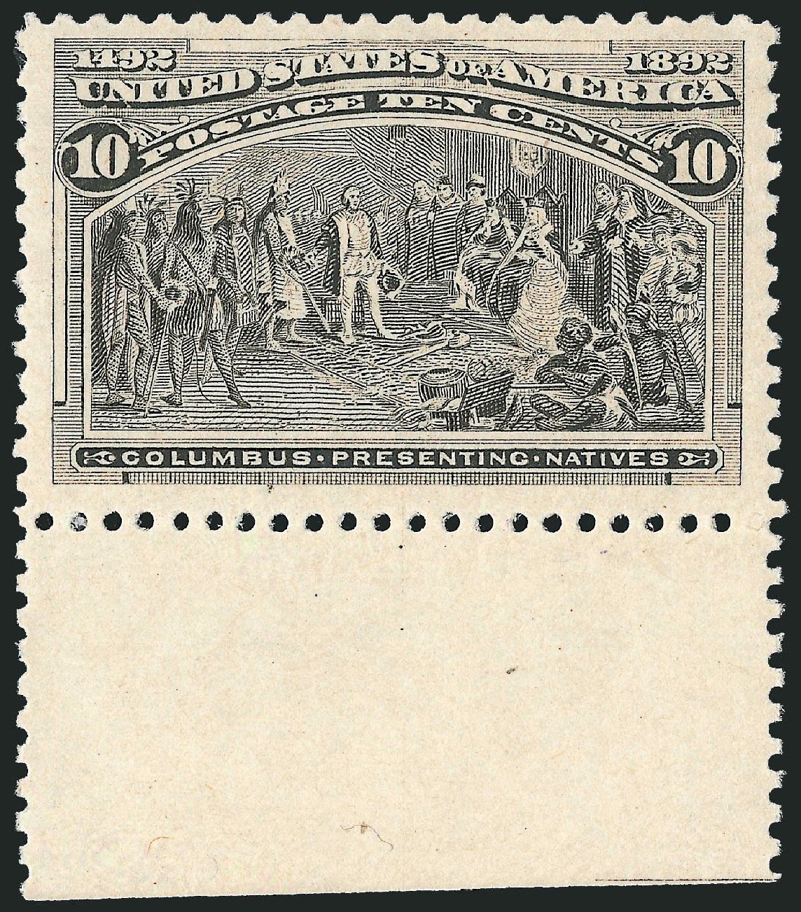 US Stamps Prices Scott Catalog 237 - 10c 1893 Columbian Exposition. Robert Siegel Auction Galleries, Dec 2009, Sale 982, Lot 5564