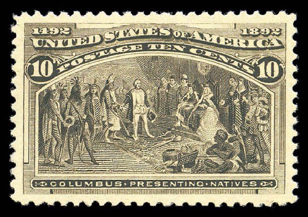 Values of US Stamps Scott Cat. #237 - 10c 1893 Columbian Exposition. Matthew Bennett International, Sep 2010, Sale 331, Lot 585