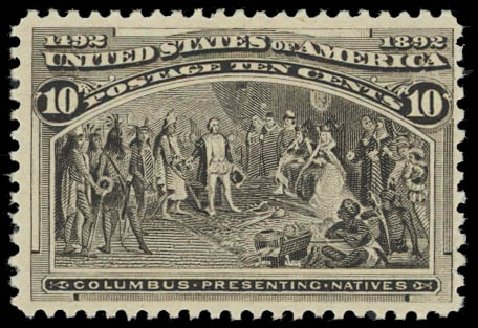 Price of US Stamp Scott Catalogue #237: 1893 10c Columbian Exposition. Daniel Kelleher Auctions, Jul 2011, Sale 625, Lot 815