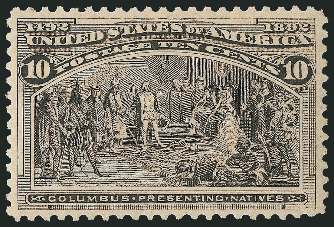US Stamps Value Scott Catalogue #237 - 10c 1893 Columbian Exposition. Robert Siegel Auction Galleries, Mar 2014, Sale 1067, Lot 1225