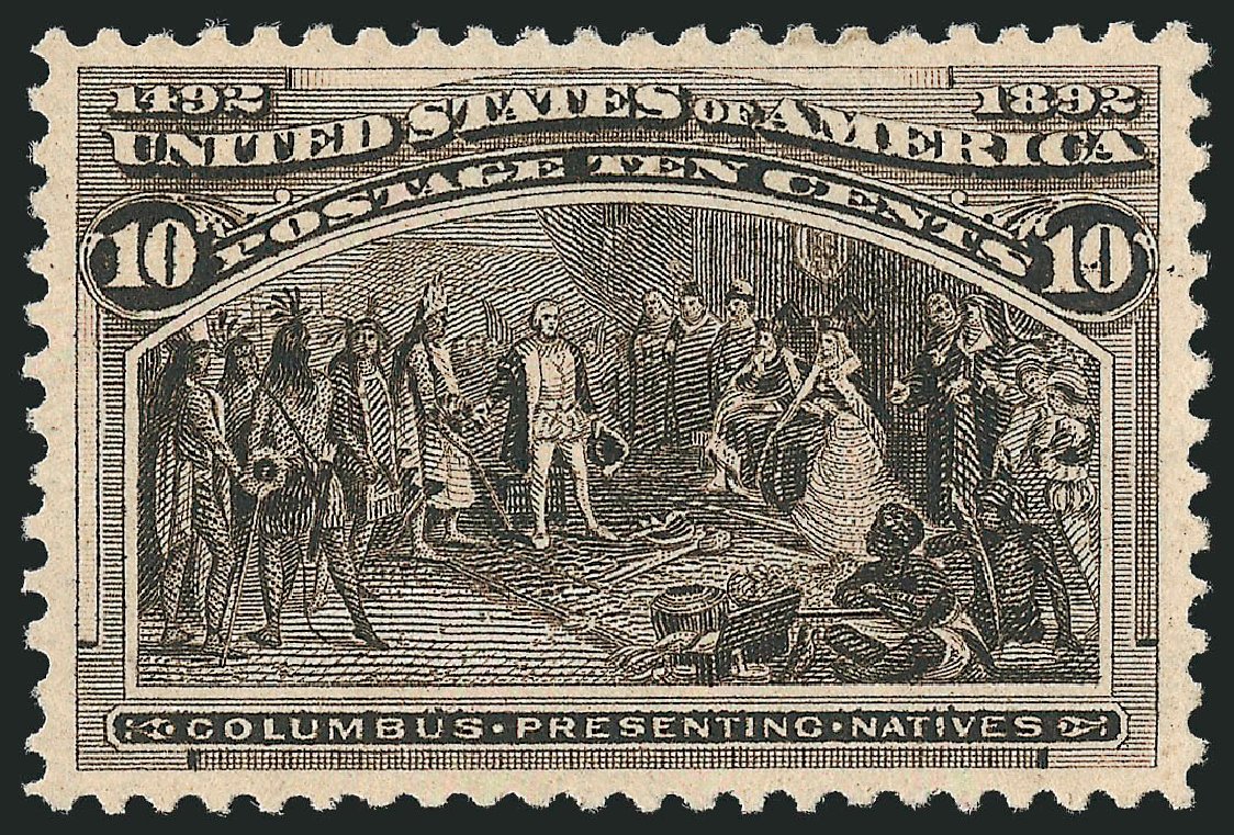 Prices of US Stamp Scott #237: 1893 10c Columbian Exposition. Robert Siegel Auction Galleries, Feb 2010, Sale 983, Lot 145