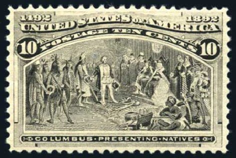 Prices of US Stamp Scott Catalogue #237 - 10c 1893 Columbian Exposition. Harmer-Schau Auction Galleries, Feb 2009, Sale 80, Lot 1202