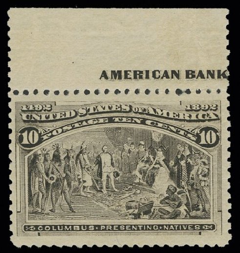 Price of US Stamps Scott 237 - 10c 1893 Columbian Exposition. H.R. Harmer, May 2014, Sale 3005, Lot 1172