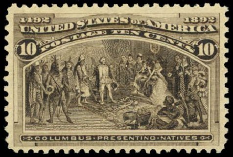 Values of US Stamp Scott 237: 10c 1893 Columbian Exposition. Daniel Kelleher Auctions, Sep 2014, Sale 655, Lot 312