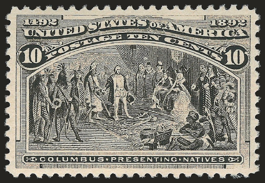 Value of US Stamp Scott Cat. #237: 1893 10c Columbian Exposition. Robert Siegel Auction Galleries, Dec 2009, Sale 982, Lot 5562