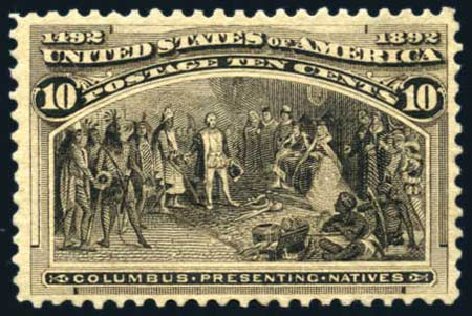 Price of US Stamps Scott Catalog 237: 1893 10c Columbian Exposition. Harmer-Schau Auction Galleries, Feb 2010, Sale 84, Lot 1433