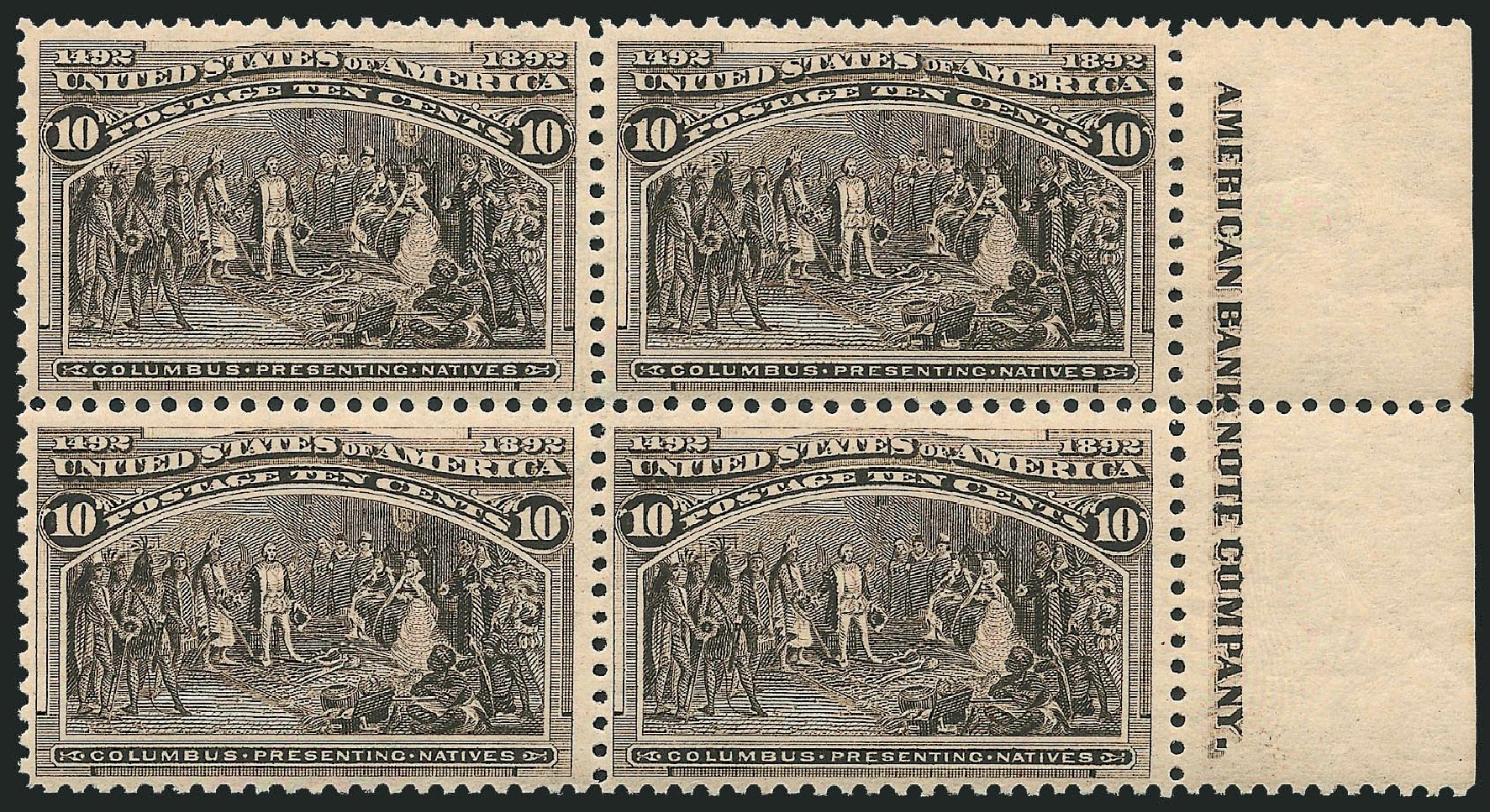 Cost of US Stamps Scott Cat. #237: 10c 1893 Columbian Exposition. Robert Siegel Auction Galleries, Dec 2011, Sale 1017, Lot 623