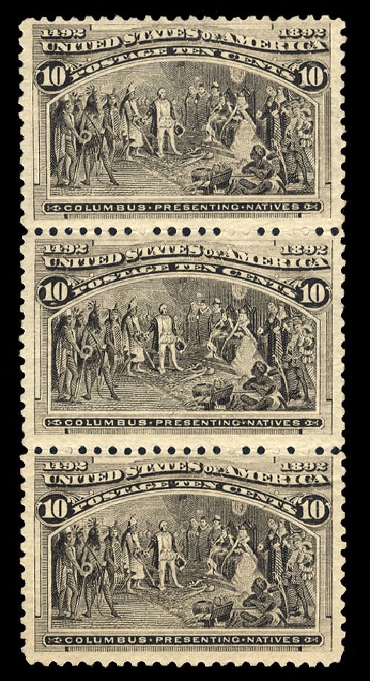 Value of US Stamps Scott Cat. 237 - 10c 1893 Columbian Exposition. Cherrystone Auctions, Jan 2013, Sale 201301, Lot 26