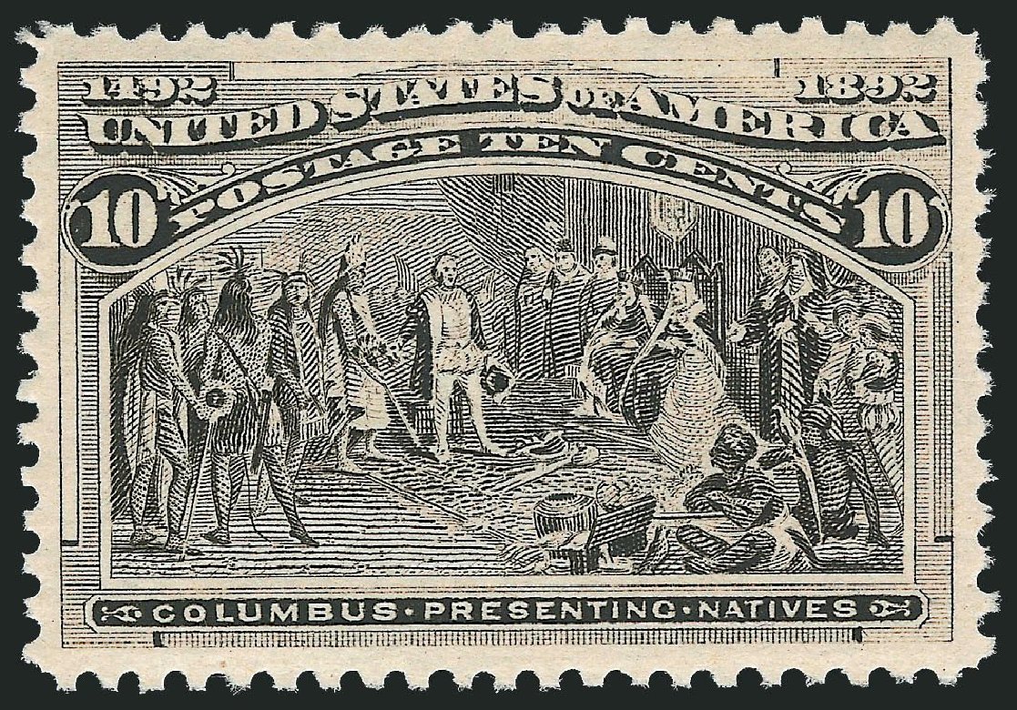 Values of US Stamps Scott Cat. # 237 - 10c 1893 Columbian Exposition. Robert Siegel Auction Galleries, Mar 2013, Sale 1040, Lot 1486