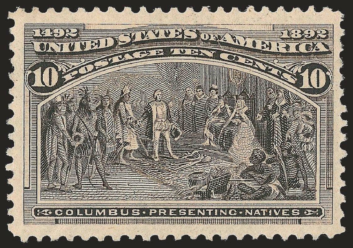 Value of US Stamp Scott Catalogue # 237: 10c 1893 Columbian Exposition. Robert Siegel Auction Galleries, Jun 2009, Sale 975, Lot 1516