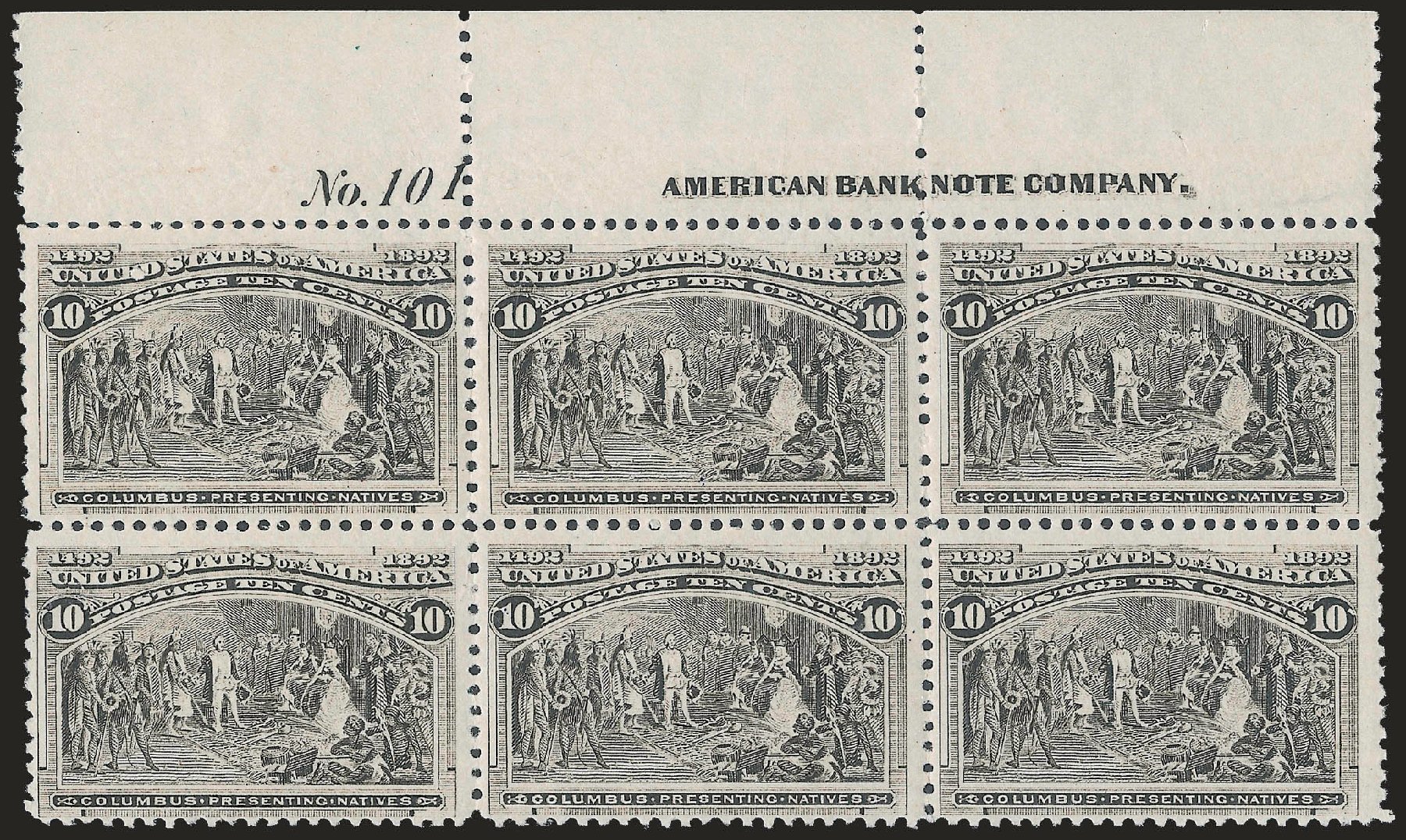 Price of US Stamp Scott Catalog # 237: 10c 1893 Columbian Exposition. Robert Siegel Auction Galleries, Jun 2010, Sale 992, Lot 2296