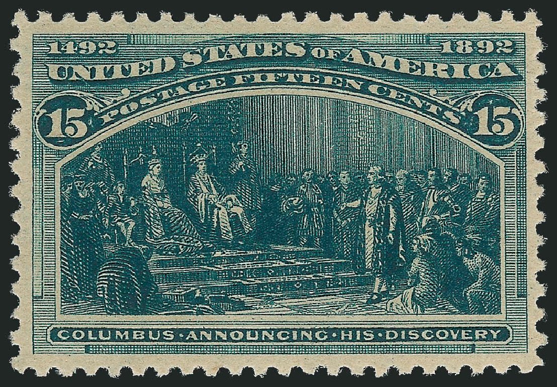 Prices of US Stamp Scott Catalog 238: 1893 15c Columbian Exposition. Robert Siegel Auction Galleries, Oct 2011, Sale 1013, Lot 307