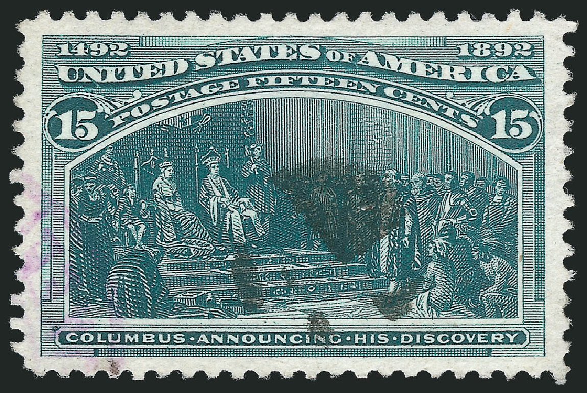 US Stamps Price Scott Catalog # 238: 15c 1893 Columbian Exposition. Robert Siegel Auction Galleries, Oct 2012, Sale 1032, Lot 3347