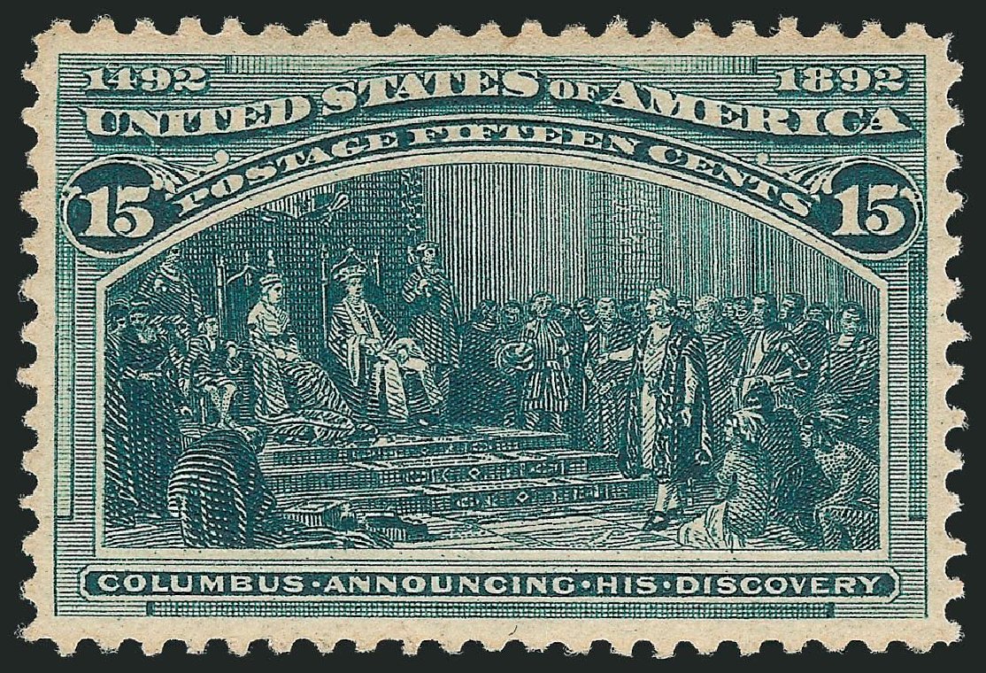 Price of US Stamp Scott Catalogue 238 - 15c 1893 Columbian Exposition. Robert Siegel Auction Galleries, Mar 2013, Sale 1040, Lot 1487