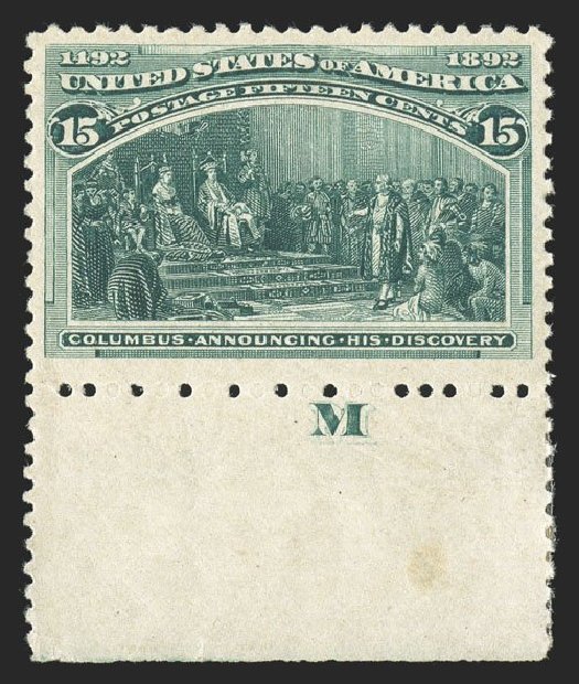 Price of US Stamps Scott Catalogue # 238: 1893 15c Columbian Exposition. Spink Shreves Galleries, Nov 2012, Sale 141, Lot 107