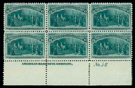 Costs of US Stamps Scott Catalog # 238: 1893 15c Columbian Exposition. Matthew Bennett International, Dec 2007, Sale 325, Lot 1748