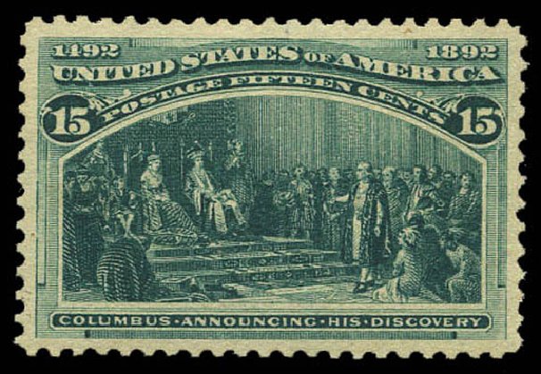 Prices of US Stamps Scott Catalog #238 - 1893 15c Columbian Exposition. Matthew Bennett International, Mar 2011, Sale 337, Lot 2668