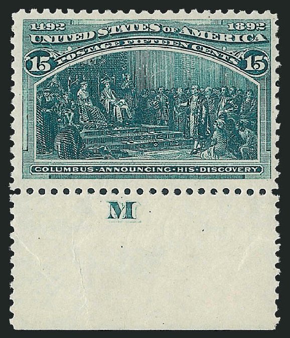 US Stamps Price Scott # 238: 15c 1893 Columbian Exposition. Robert Siegel Auction Galleries, Mar 2011, Sale 1007, Lot 2418