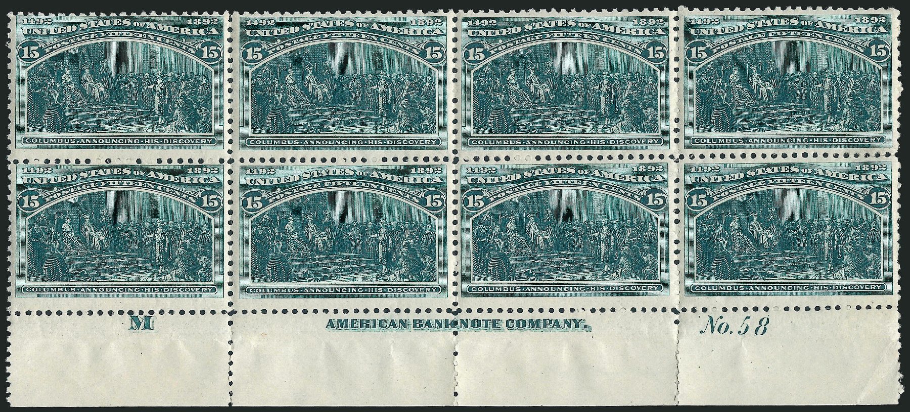US Stamp Price Scott Catalog #238: 15c 1893 Columbian Exposition. Robert Siegel Auction Galleries, Apr 2009, Sale 971, Lot 1158