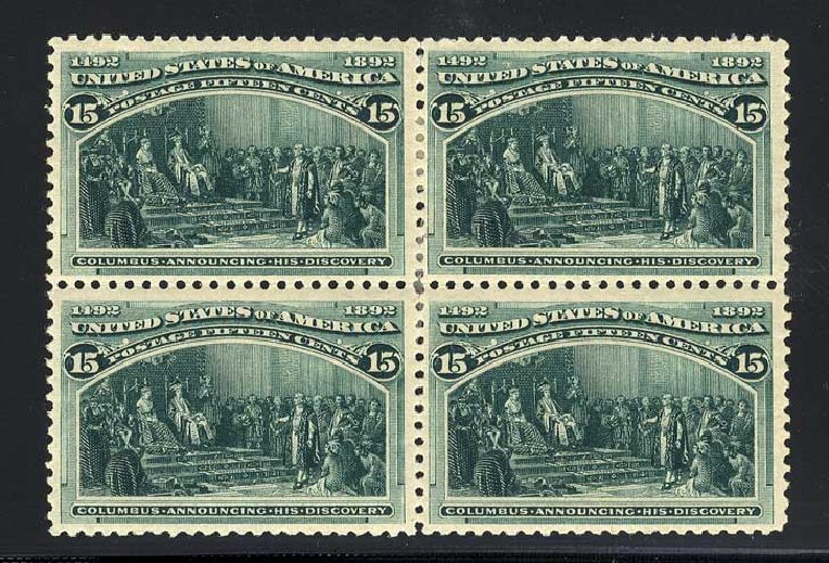 US Stamp Value Scott # 238: 15c 1893 Columbian Exposition. Cherrystone Auctions, Jul 2008, Sale 200807, Lot 39