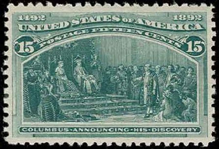 Prices of US Stamps Scott Cat. 238 - 15c 1893 Columbian Exposition. H.R. Harmer, Nov 2013, Sale 3004, Lot 1159