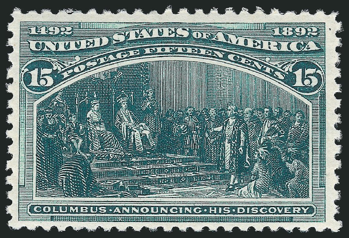 US Stamp Price Scott Catalog #238: 1893 15c Columbian Exposition. Robert Siegel Auction Galleries, Oct 2012, Sale 1033, Lot 4129