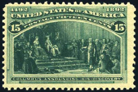 Price of US Stamp Scott Catalog 238: 15c 1893 Columbian Exposition. Harmer-Schau Auction Galleries, Aug 2011, Sale 90, Lot 1350