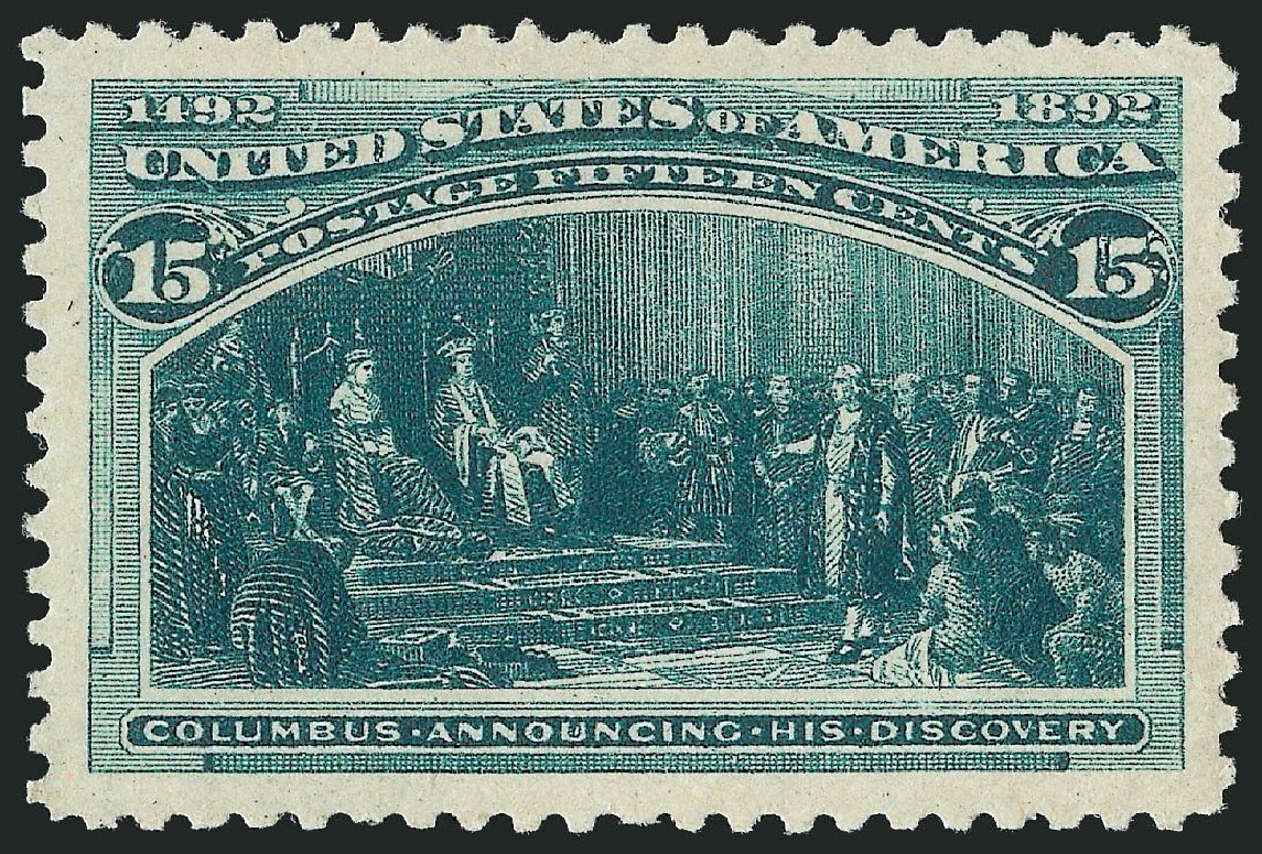 Cost of US Stamp Scott Catalog #238 - 15c 1893 Columbian Exposition. Robert Siegel Auction Galleries, Nov 2013, Sale 1061, Lot 3700