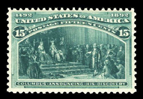 Costs of US Stamps Scott Catalog # 238: 15c 1893 Columbian Exposition. Cherrystone Auctions, Jul 2013, Sale 201307, Lot 81